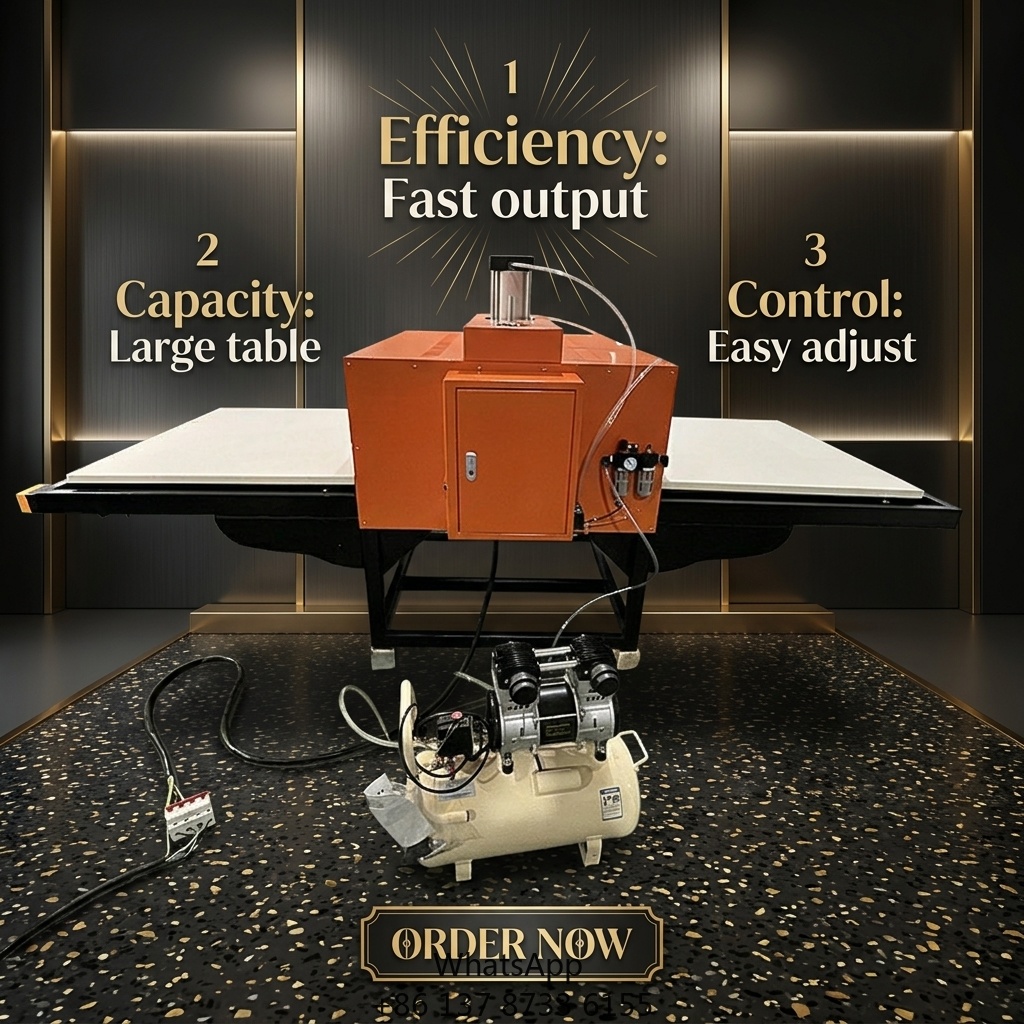 Automatic Pneumatic Double Sta - Commercial Printing Machine For Shirts avis et prix