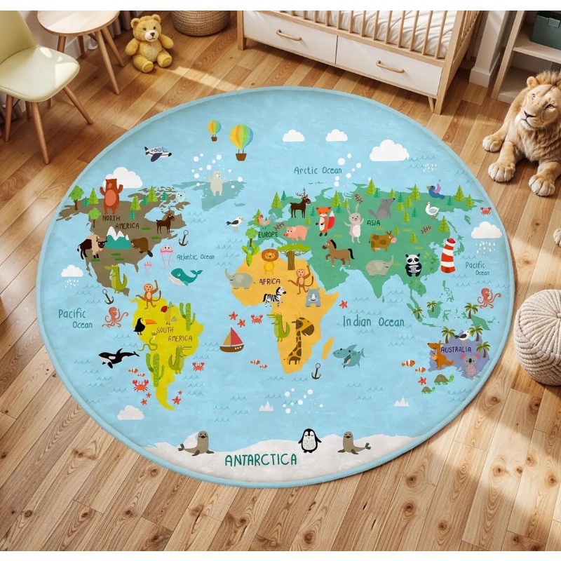  Play Round Floor Mat Animal W - Wholesale Commercial Printing avis et prix