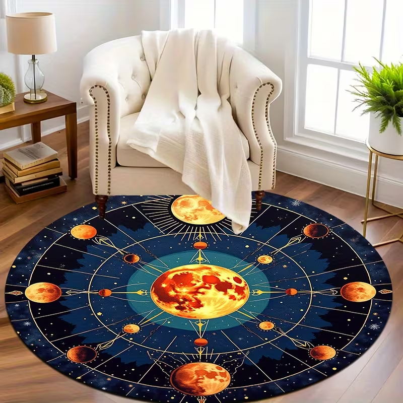 Dark Celestial Moon Phase Roun - Wholesale Commercial Printing avis et prix