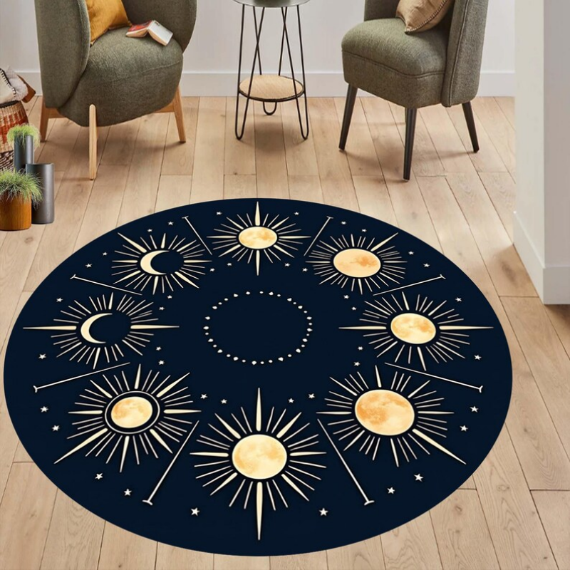 Dark Celestial Moon Phase Roun - Wholesale Commercial Printing avis et prix