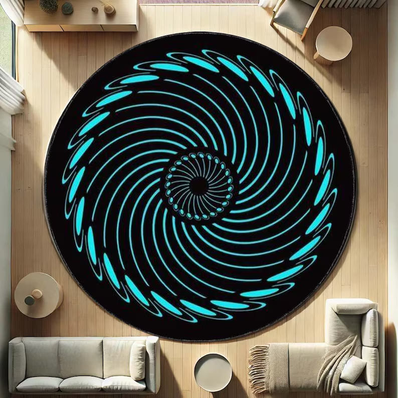 3D Vortex Round Rug Depth Illu - Wholesale Commercial Printing avis et prix