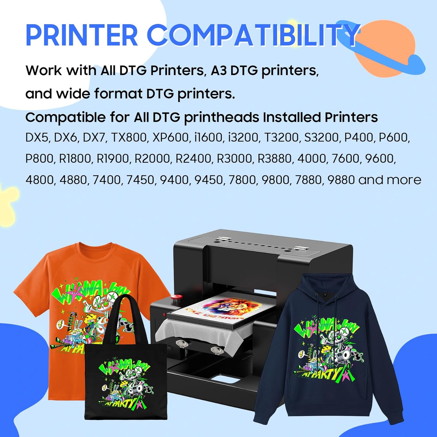 5Colors 1000ML DTG Ink Direct  - Direct To Garment Ink avis et prix