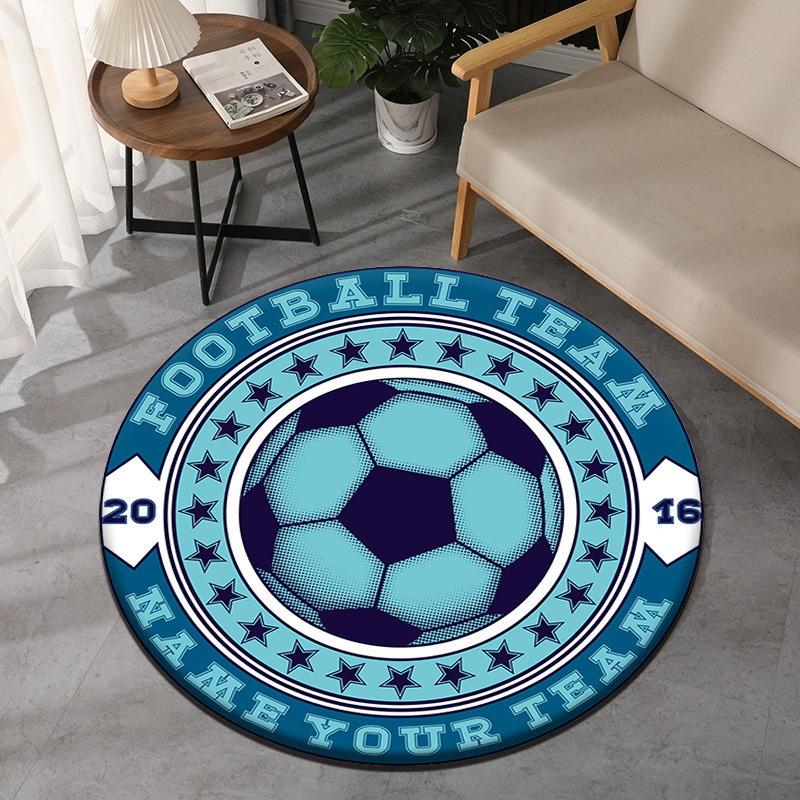 Soccer Theme Round Carpet Spor - Wholesale Commercial Printing avis et prix